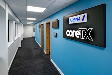 IBC365's tweet photo. The @BBCSport's coverage of the @EmiratesFACup Final in May was remote produced from @Wembley by production teams working at @ArenaUHD TV’s newly outfitted production hub and utilising #CoreTX.
https://t.co/6fFijNXMJB https://t.co/sKEmGjTHqb
