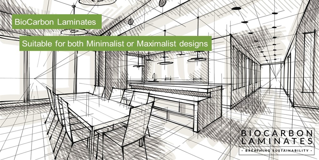 If #minimalism is your style, our #laminates are the perfect versatile solution for creating a consistent look &amp; feel across walls, benches &amp; table tops. Available in a range of sizes &amp; thicknesses, the same #décor can be used in multiple applications. biocarbonlaminates.com