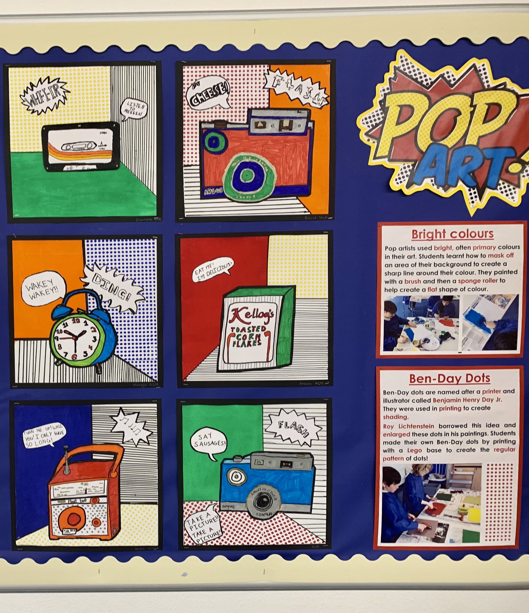 Bsn Vlaskamp Jsvyear4 S Completed Pop Art Compositions Are On Display In All Their Glory T Co Kfzr356ier Twitter