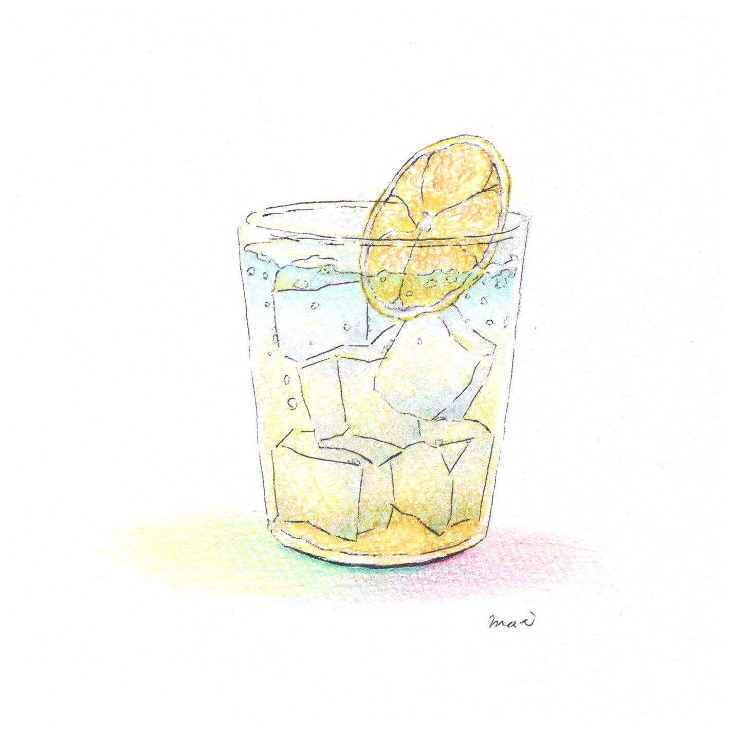 Mai レモンスカッシュ 色鉛筆 色鉛筆イラスト イラスト T Co Iktfl0fird Twitter