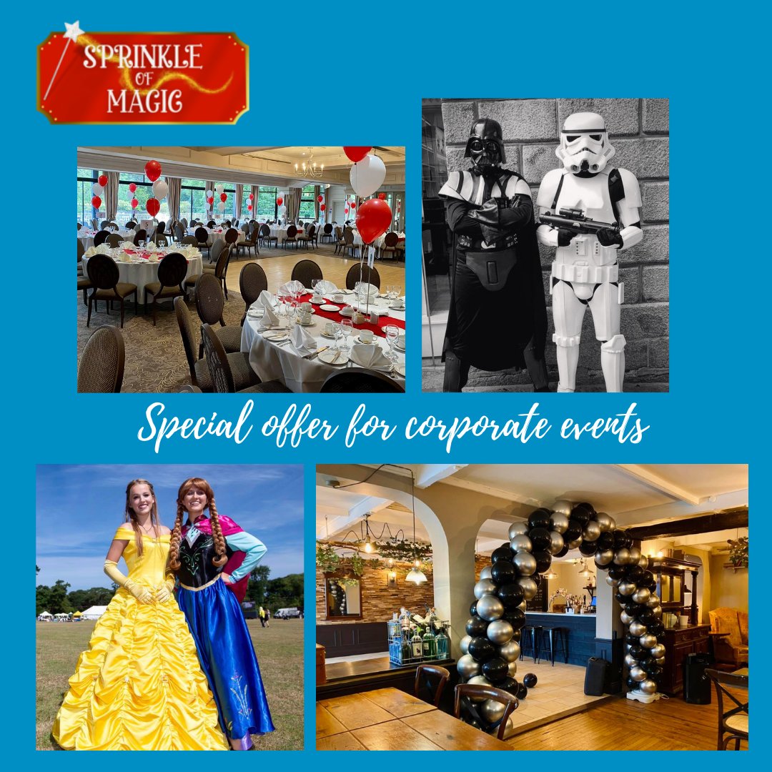 bestofguernsey's tweet image. Sprinkle of Magic are offering special price packages for corporate events, so if you're planning something, get in touch to see how they can assist with your event decor needs.
Contact 07781 448845 email:  info@sprinkleofmagic.gg
#bestofguernsey #sprinkleofmagic #corporateevents