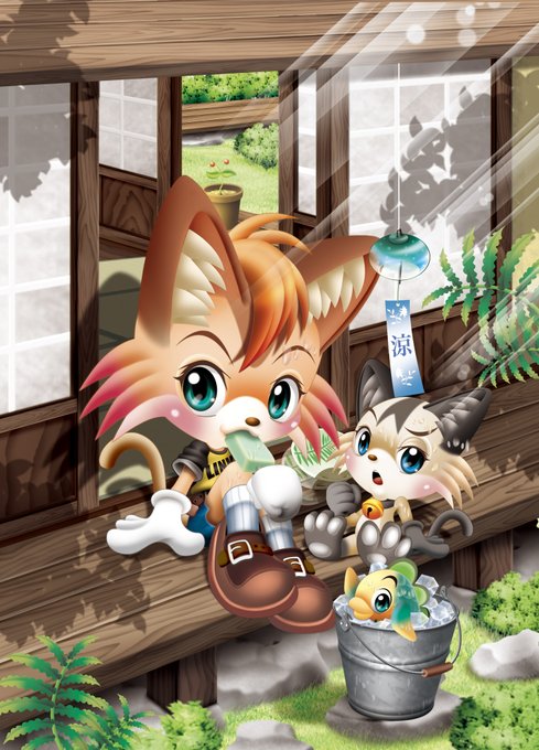 縁側のtwitterイラスト検索結果