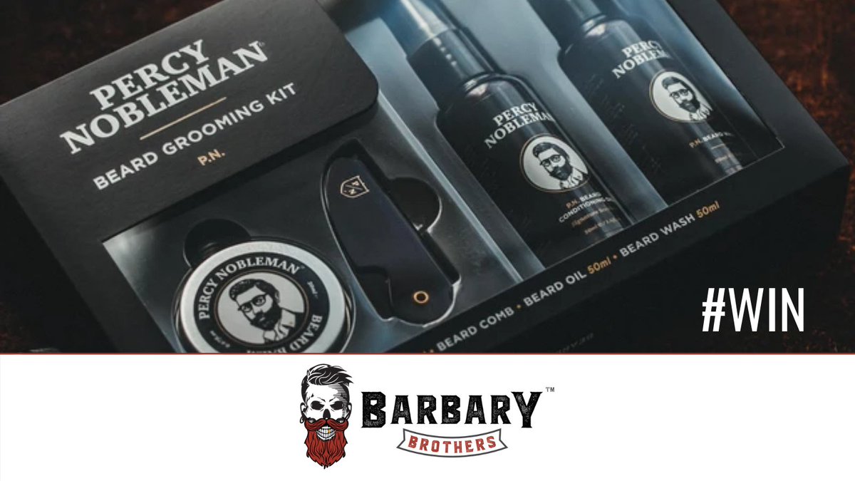 Head over to our Instagram page for your chance to #win one of 2 Percy Nobleman beard grooming kits!

👉bit.ly/361MDYG

#Beard
#Competition