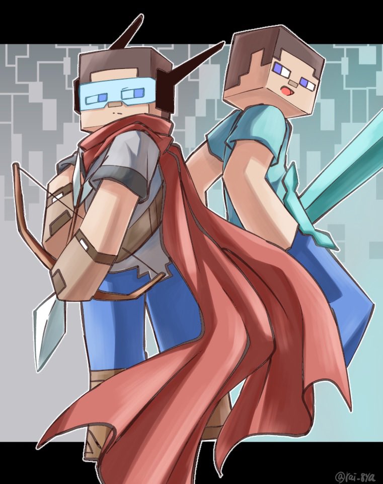 もう一つの世界と自分と 創作マイクラ スティ&ティーブ