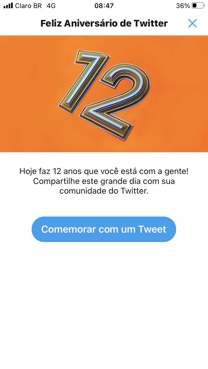 AnaRoballo's tweet photo. 12 anos de conta no Twitter. E segue o jogo! https://t.co/pRR73EjUOH