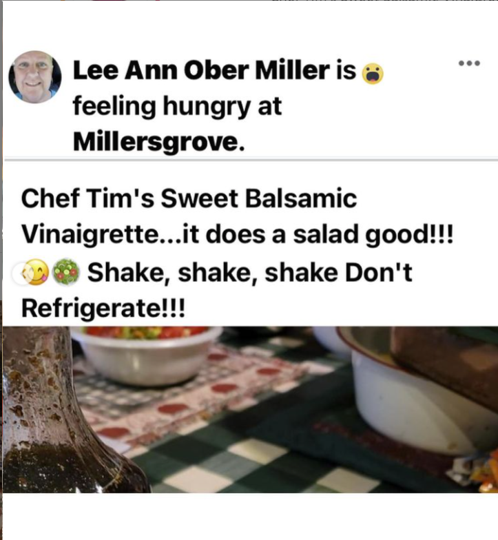 ChefTimFoods's tweet photo. It does a salad good... I love it! Thanks for the Shout-Out Lee Ann!!
#CustomerPhoto #ThankYou
#ChefTims #SweetBalsamic #Vinaigrette
#ChefTimFoods #familyowned
#ShakeShakeShakeDontRefrigerate
#glutenfree #DressingAndMarinade
#ChefTimsDressing #Marinade
#CustomerTasteAMonial https://t.co/VtY5E6R5Pd
