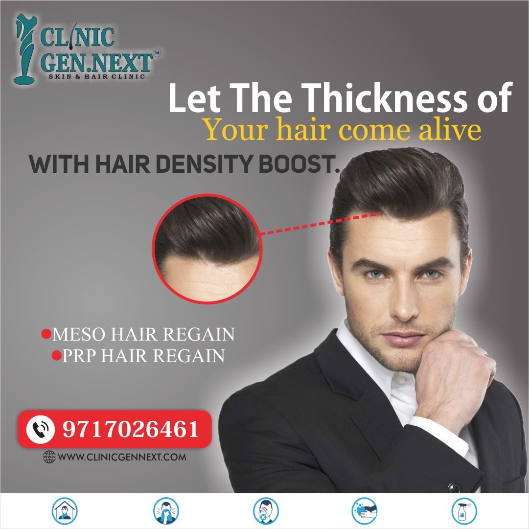 Let the thickness of your hair come alive with hair density boost. 

For Appointments Call Us – +91-971-702-6461, +91-888-226-5365

For more information please visit us :

#thickness #hairdensity #baldness #baldnesssolution #baldnesstreatment #hair #hairtransplantindia