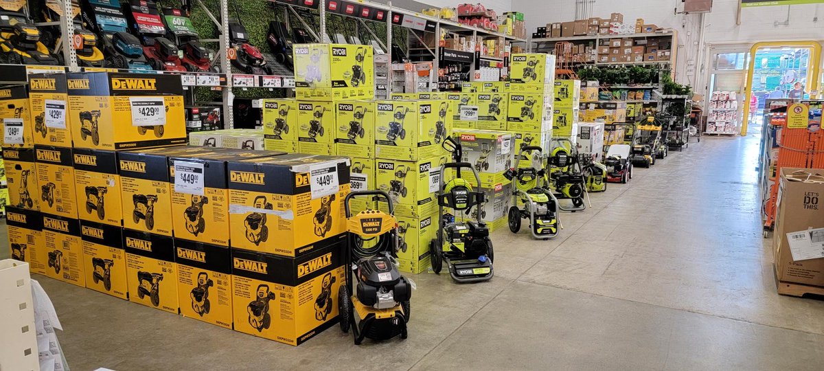 If you need a power washer Home Depot is the place!!!