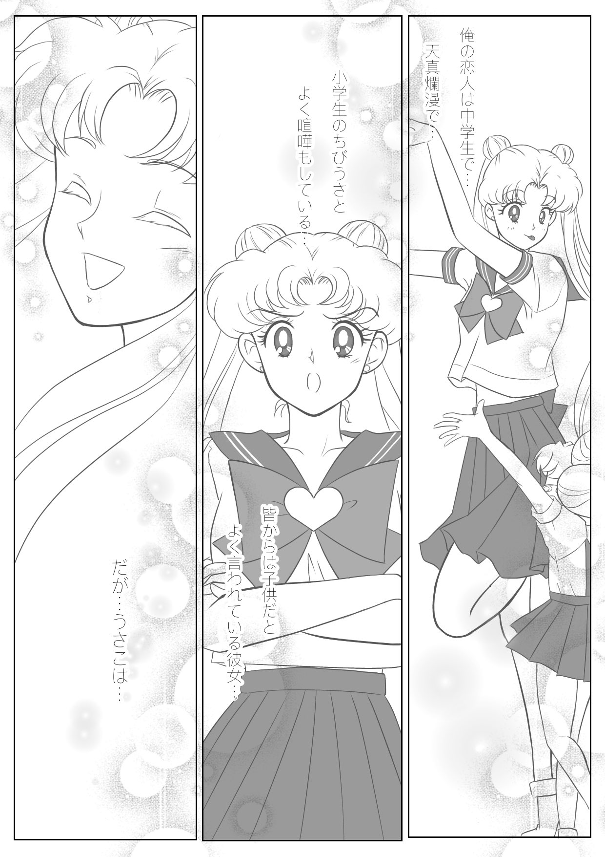 セーラームーン　同人誌　まもうさ　漫画　イラスト ☆セーラームーン同人誌☆衛×うさぎ☆まもうさ☆