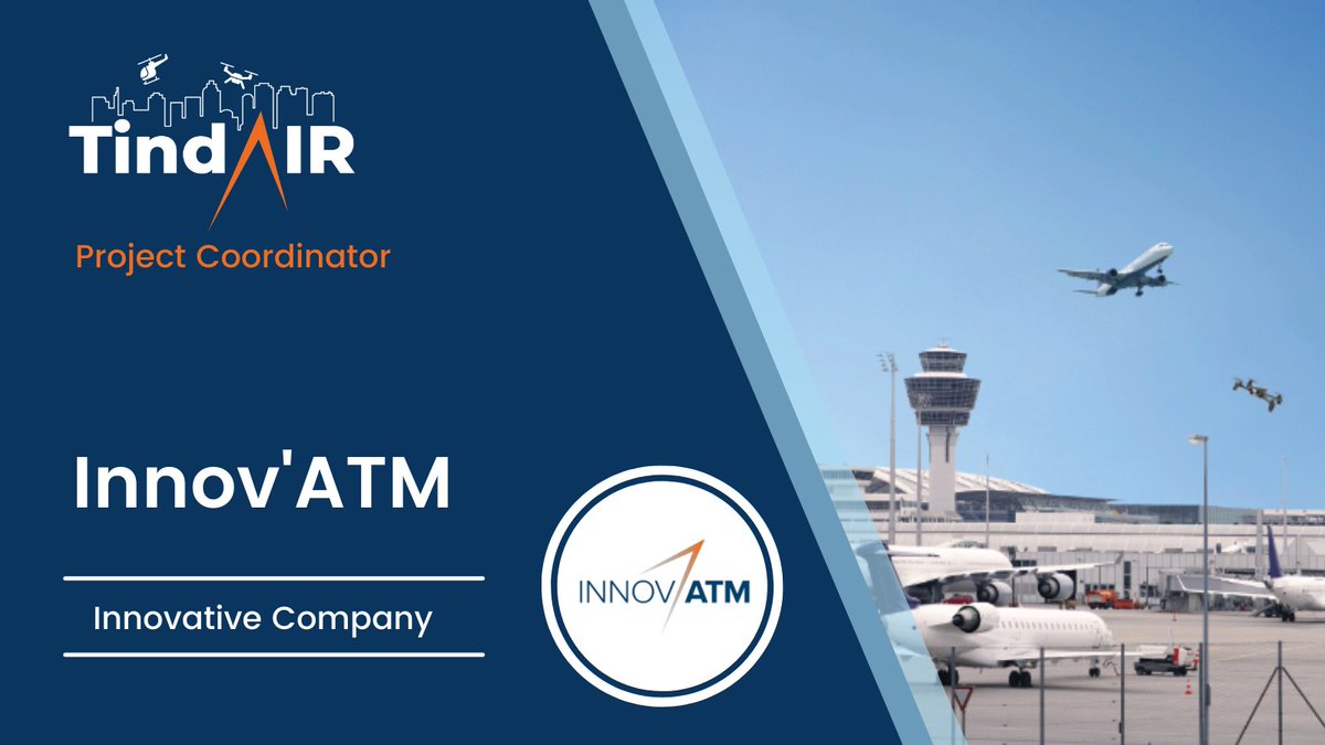 [#Consortium] Let's meet with <a href="/InnovATM/">InnovATM</a> ! the company is coordinating the project, and will provide the Ground Control C2 system used in operational environment, as well as the UTM platform delivering all the U-space services defined as U1 and U2.