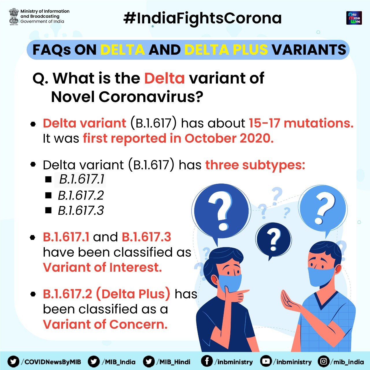 Indiafightscorona On Twitter Indiafightscorona Faqs On Delta And Delta Plus Variants What Is Delta Variant Of Novel Coronavirus Delta Variant B 1 617 Has About 15 17 Mutations It Was First Reported In October 2020 It