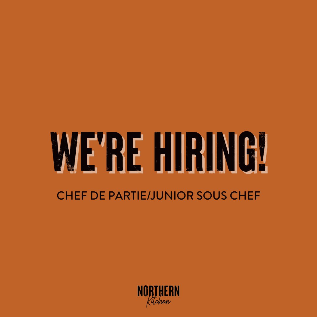 Want to work at Northern Kitchen? Well now’s your chance!

We’re looking for experienced chefs to join the team!

Min 2 years kitchen experience req.
Immediate start.

Apply ⬇️
uk.indeed.com/job/chef-de-pa…