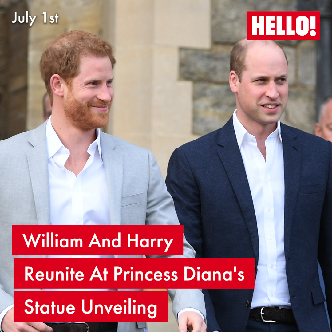 HELLO! on Twitter "Prince William and Prince Harry reunite for the