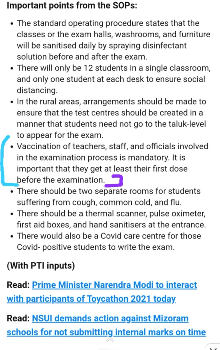 singham2712's tweet photo. SOP for the states of Karnataka
ICAI must ensure strict adherence of SOP issued by competent authority including DMA. SC order
For exam in Karnataka all staff must be vaccinated.
@ajain_aca 
@theicai 
@kdhiraj123 
@JambusariaNihar 
@FinMinIndia 
@BoobKumar
@RajeshSharmaBJP https://t.co/q81avfTBTR