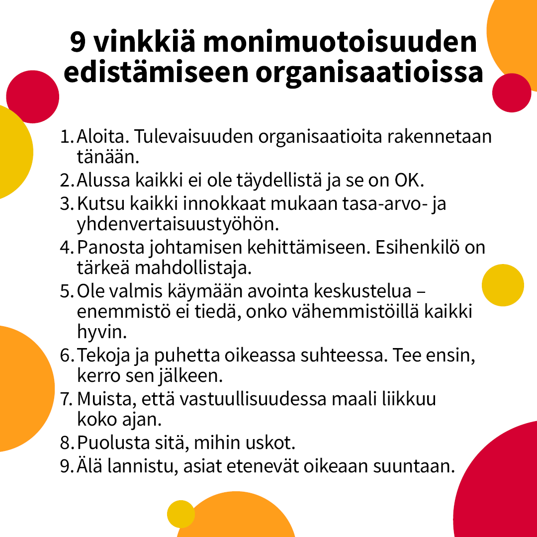 varma_tweet's tweet photo. Olemme tehneet jo pidemmän aikaa hartiavoimin töitä #yhdenvertaisuus eteen.💪 Ota talteen @viippola vinkit monimuotoisuuden edistämiseen organisaatioissa. #varmailo #prideinprogress #helsinkipride #helsinkipride2021 #ylpeysmuuttamaailmaa #workingwithpride #partnerswithpride https://t.co/jJqBB0CM38