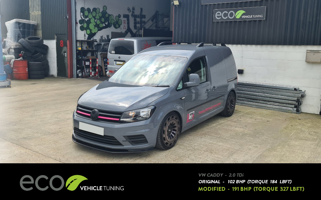 Eco Vehicle Tuning on X: VW Caddy 2.0 TDi (2019) - Developed 102 to 191  bhp with torque 184 to 327 Lbft.    / X