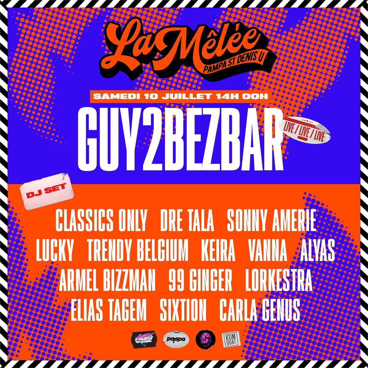 Casabeylive's tweet photo. Ca fait 1 an qu'on a pas fait la fête ensemble et ça nous a manqué ! Pour l'occasion on est allés dénicher une friche de 4000m2 à St Denis pour célébrer nos retrouvailles ! 

+ un GROS LIVE de @Guy2Bezbar CA FLINGUE 💥🔫

🎶 RAP, AFROBEATS
🎟️Billetterie : https://t.co/85stk1nVQm https://t.co/XUsYIZknDh