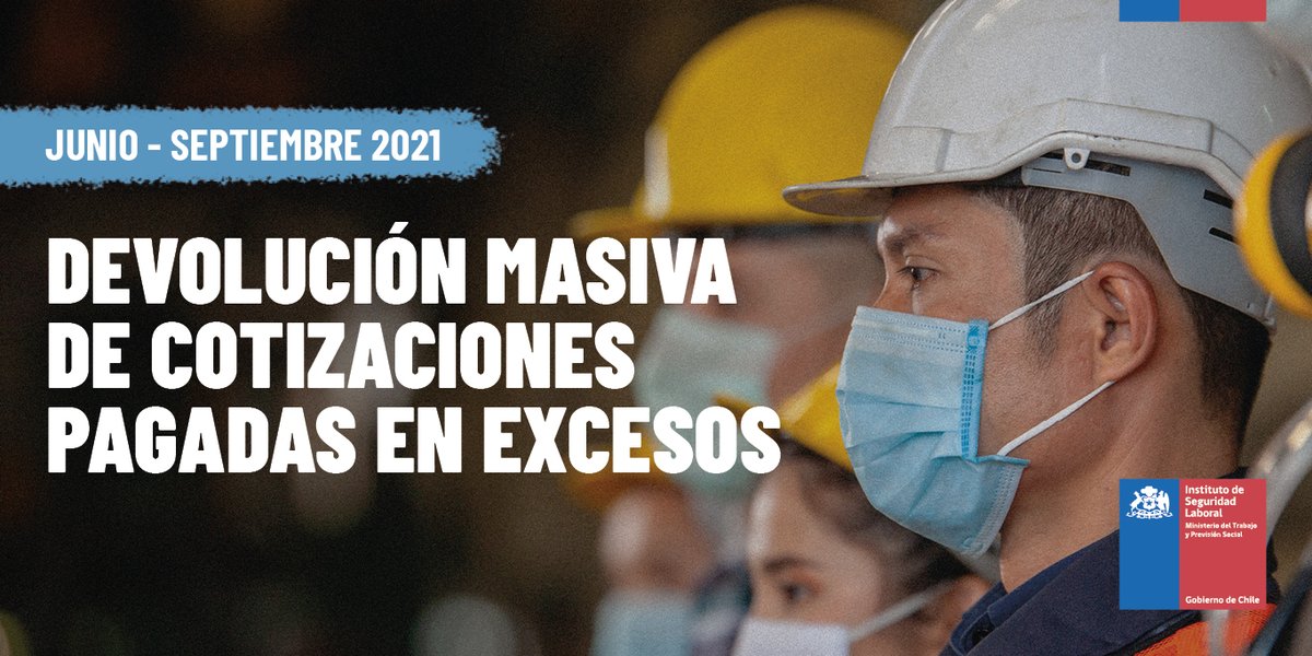 🔴 ¡Atención Empleador/a!

👉 Ya puedes realizar tu solicitud de devolución de excesos de pago de cotizaciones del Seguro de Accidentes del Trabajo y Enfermedades Profesionales. 

💡 Para más información puedes acceder aquí: isl.gob.cl/devolucion-de-…