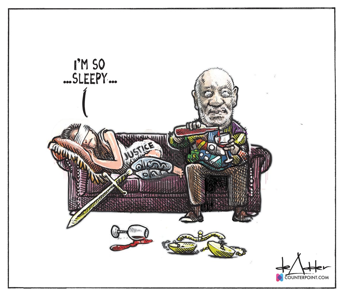 deAdder's tweet image. Cartoon for @newcounterpoint #BillCosby #CosbyFree #BillCosbyReleased