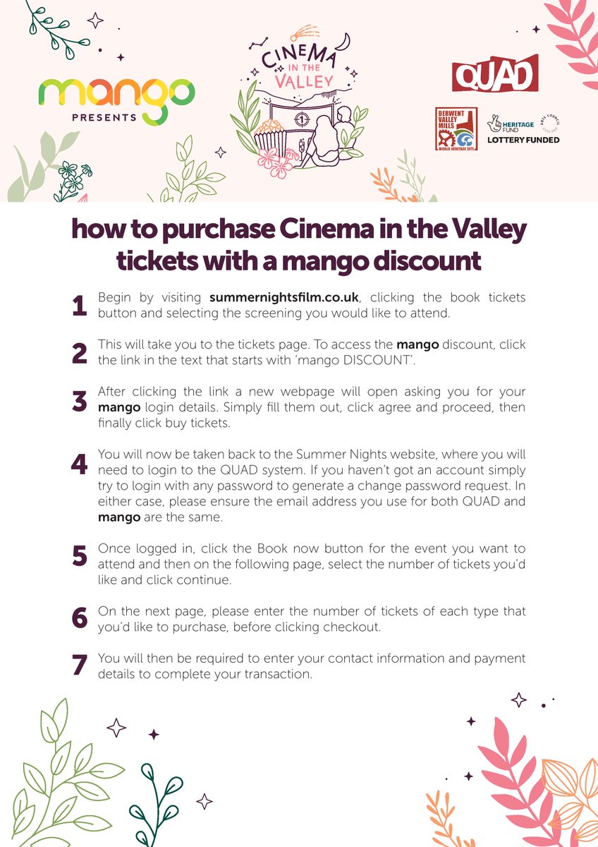 Did you know that <a href="/trentbartonland/">trentbartonland</a> mango users can get a discount on tickets to our Cinema In The Valley @DVMillsWHS screenings this summer?

Sign up for free at apps.trentbarton.co.uk/mangoCinema/in… then follow the steps below!
