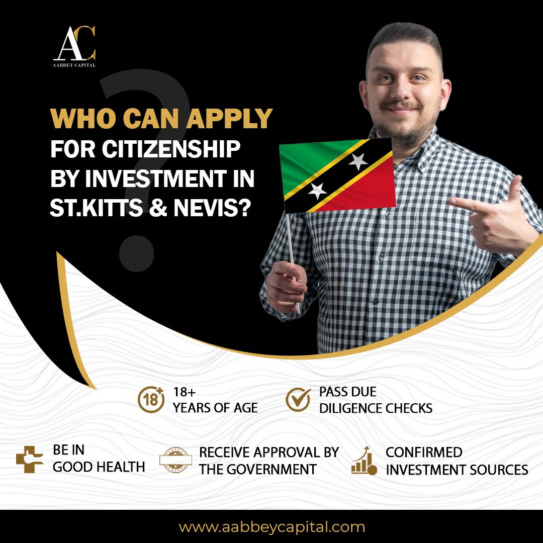 Who can apply for #CitizenshipbyInvestment in St.Kitts &amp; Nevis?
✔Applicant must be at least 18+ years of age
✔Must be in Good health
✔Pass due diligence checks
✔Receive approval by the Government
✔Must have a confirmed investment sources

➡️aabbeycapital.com