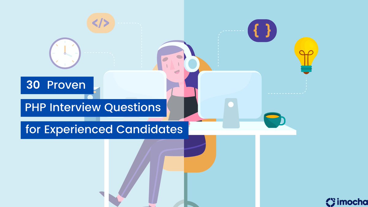 imochaHQ's tweet image. Looking to hire a PHP developer?
Learn about the skills, interview questions, and pre-employment assessment tests here in this blog >> hubs.ly/H0Rp1BR0 and hire the best PHP developer for your business today.
#hirePHPdeveloper #skillassessment #interviewquestions