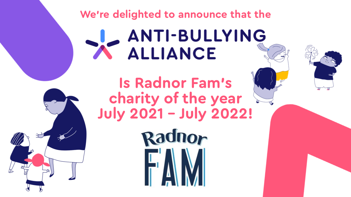 We are so delighted to announce we are @radnorhills charity of the year 🥳 We'll be working with the lovely team to fundraise & promote this year's #AntiBullyingWeek with some great prizes in store for our annual #SchoolStaffAward Full statement here: anti-bullyingalliance.org.uk/aba-our-work/m…