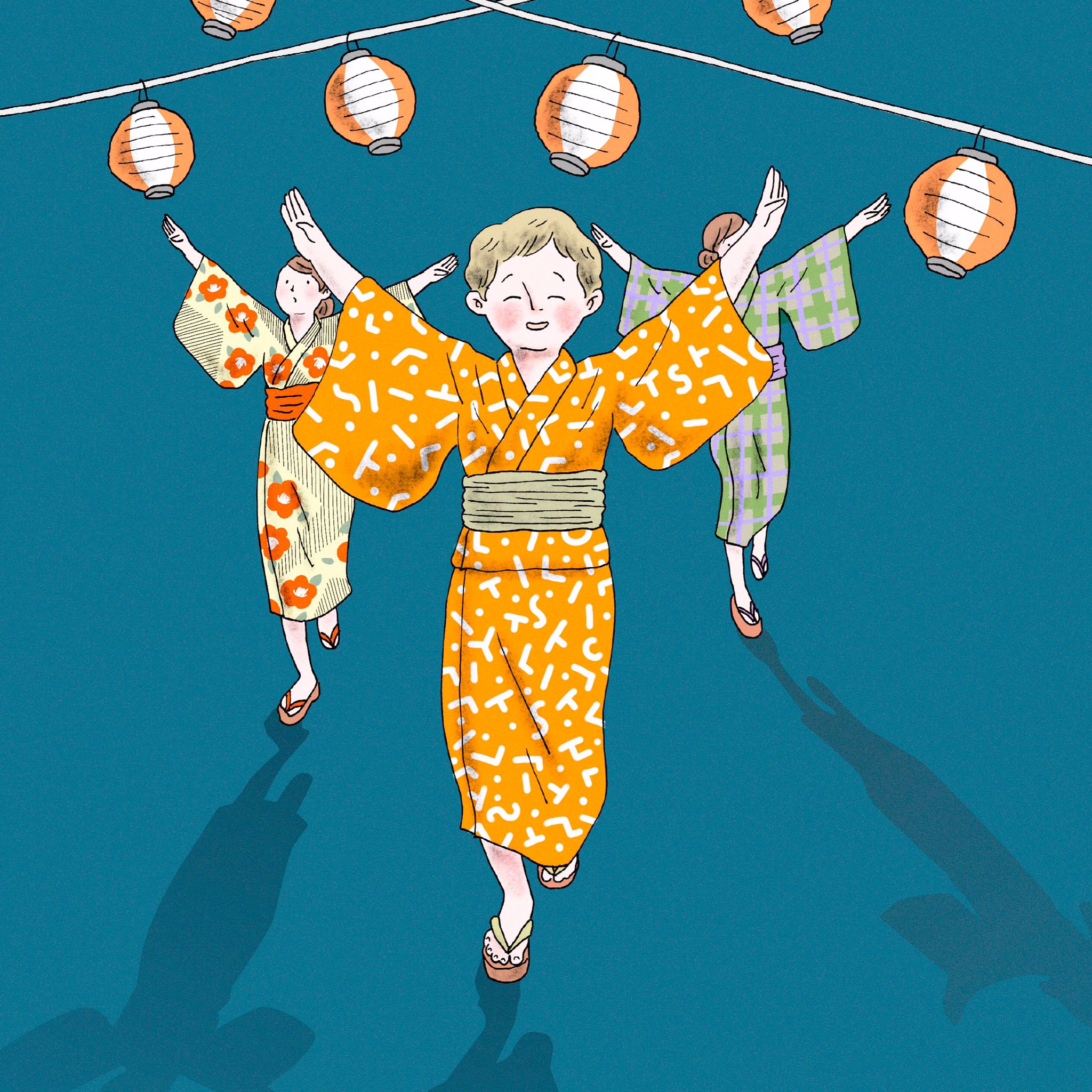 髙田 知香 Takada Chika イラストでしりとり 体温計 温度 音頭 音頭と調べたら結構な数があった さすが日本の文化 いくつか踊れたら楽しいかも イラストでしりとり イラスト Illustration 浴衣 音頭 盆踊り 提灯 太鼓 祭り T Co