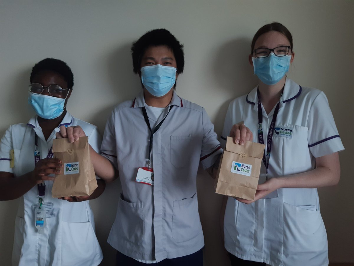 Well done to the nurse cadets for completing their first year and placements at Stoke Mandeville Hospital. Pictured with their goody bags!