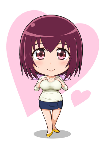 勢いでほぼ清書も終えたミニ育代さん。かわいい 