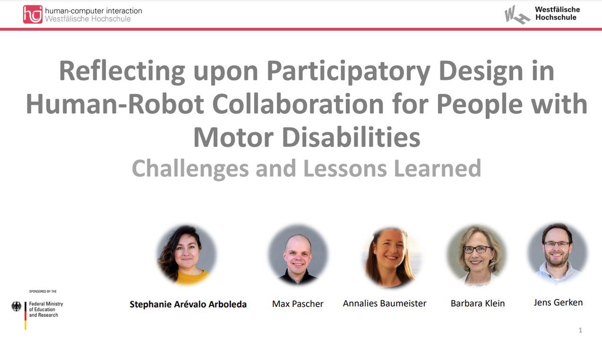 Excited to share our reflections on participatory design for people with motor disabilities in #HRC at the #PETRA2021 Conference. 
#HRI #assistiverobotics #design #roboethics
Paper: dl.acm.org/doi/10.1145/34…