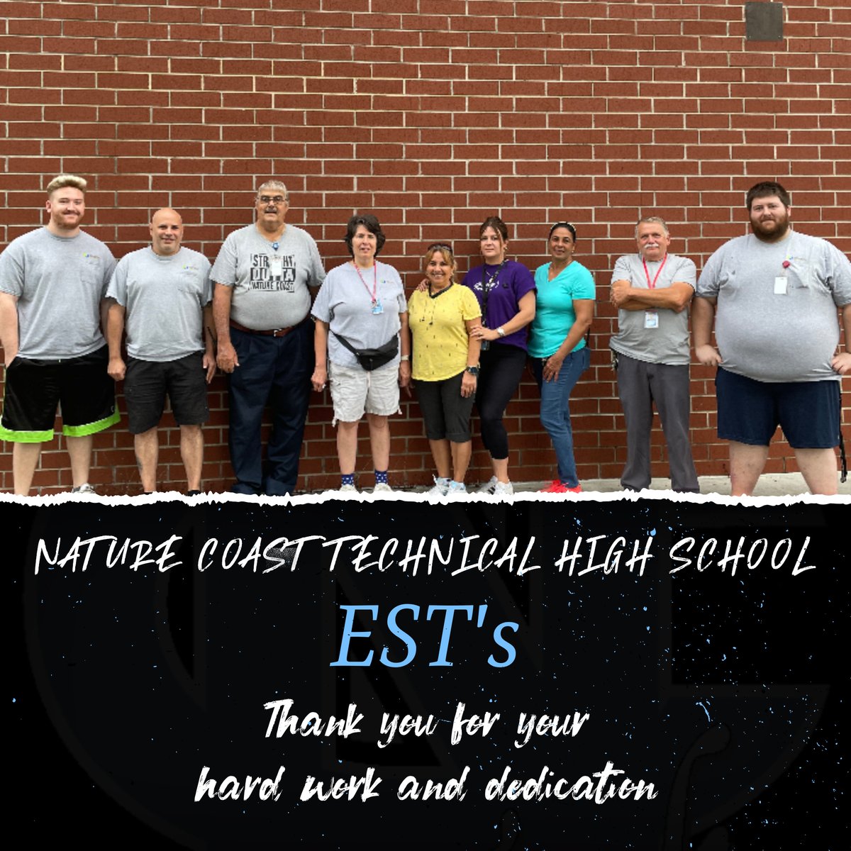 NCTAthletics's tweet image. Thank you to all our EST&apos;s for making sure our campus is clean and safe for all!
@NCT_Admin 
#techway #sharknation