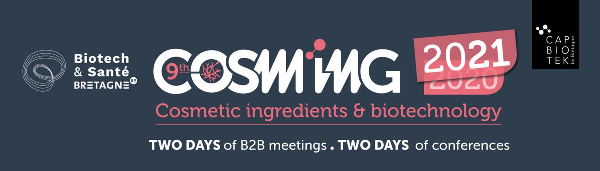 Molsid digitially attends COSM'ING. Get in touch with us during the B2B meetings on 1st and 2nd July! cosming2021.b2match.io
