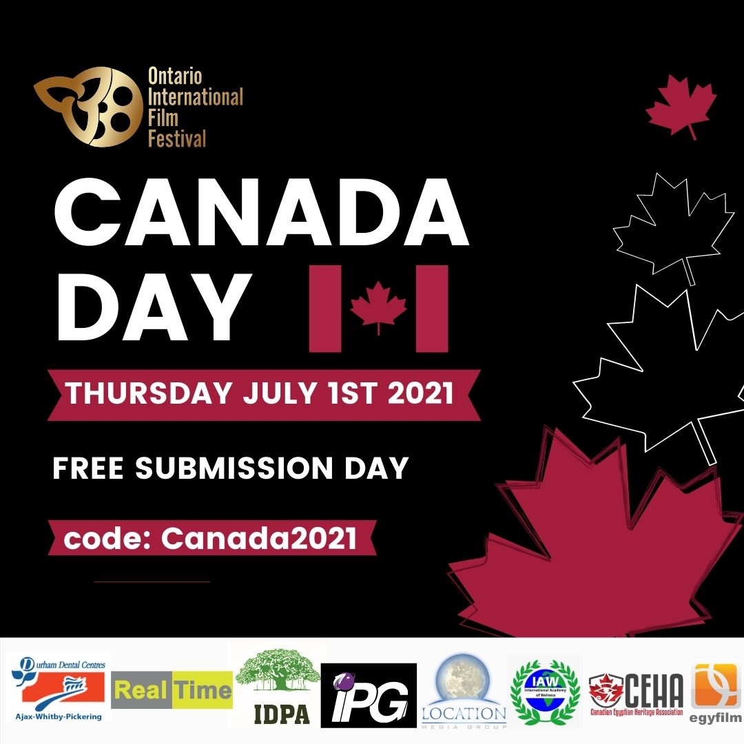 oniff_'s tweet image. Today only!🇨🇦 🍁Use code Canada2021 and submit your film to ONIFF for FREE! Click here to submit your film: filmfreeway.com/OntarioInterna… 
@filmfreeway #canadaday #celebratingcanada #freefilmsubmission #filmfreeway