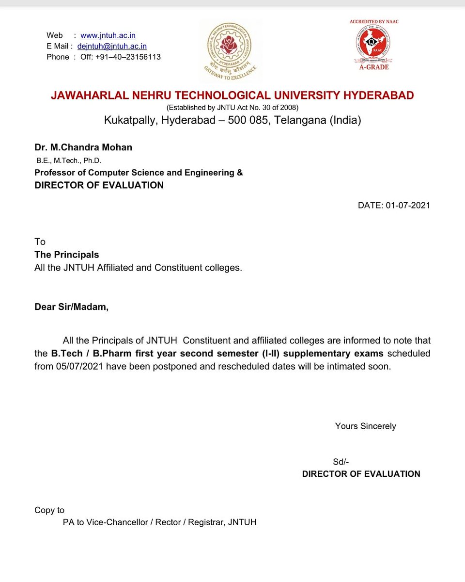 syed_eirfan's tweet photo. #postponesemexams
#PostponeSemExams
#JNTUH please postpone 1st year 1sem exams. Do something fast. @SabithaindraTRS @examupdt https://t.co/nVZ5mSuSyx