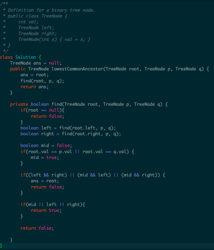 akubuzz's tweet photo. Leetcode daily challenge solution for LCA in a binary tree
O(n) and O(1)
#leetcode #Java #javascript #100DaysOfCode #100daysofcodechallenge #codewithakubuzz #Coding #programmer #Developer https://t.co/u1etrvvnIM