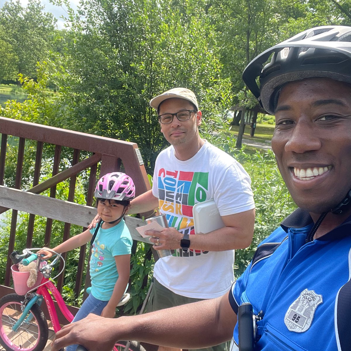 Today’s post features our very first positive helmet-reward recipient at Nomahegan Park this weekend - kicking off our Hoagies for Helmets program for this summer. Remember - wear a helmet and show your safe riding skills for a chance to win a “good” ticket from our Bike Patrol!