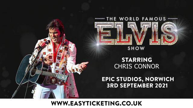 EPICNorwich's tweet photo. Chris Connor in The World Famous #Elvis Show at Epic Studios on September 3rd. Tickets via our website https://t.co/AANhe5XQKK https://t.co/5hIpfuasF0