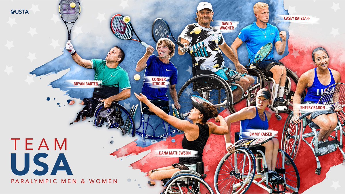 usta's tweet image. Meet your @TeamUSA tennis squad. 🇺🇸 

@Olympics x @Paralympics