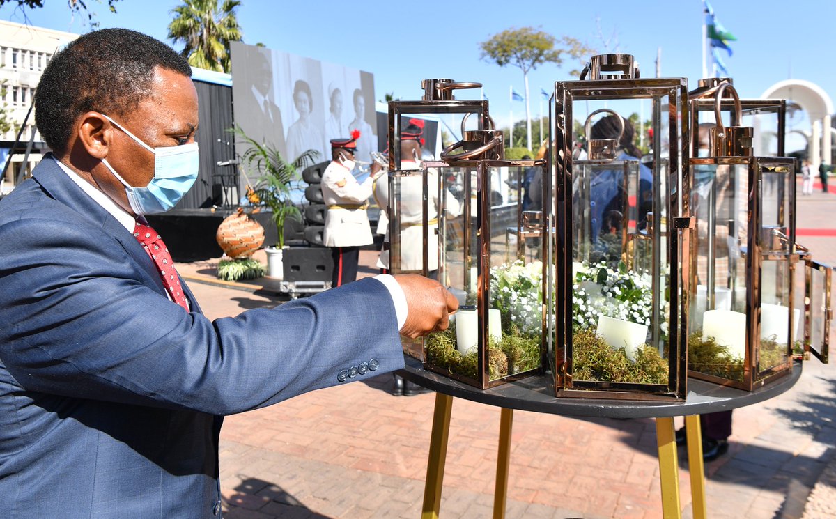 BWGovernment's tweet photo. "Seretse, as his name suggests, ‘the clay that binds together’, was an embodiment of democracy, unity, non-racism and development." - President Masisi
Full text here👉 https://t.co/gsXeakMIJy
#SSK100
#CelebratingaStatesman
#RootedinBW https://t.co/FyjLMmI18T