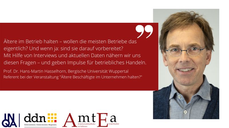 demografieagent's tweet photo. ❗ Das @ddn_netzwerk und @INQAde in Koop. mit der Uni Wuppertal präsentiert: Ältere Beschäftigte im Unternehmen halten? - Wissenschaft meets Praxis-#workshop mit Impulsen aus der #AmtEa-Studie.
Wann: 08. Juli 2021 um 10:15 , Wo: Online (kostenlos)👉 https://t.co/nDvYfWjP5a
#hr https://t.co/0RYSWz0kBz