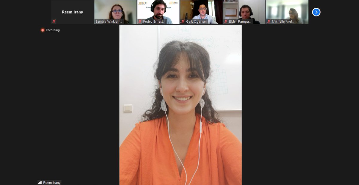 WEC_LEBANON's tweet photo. Reem Irany, Future Energy Leader (FEL) from #Lebanon, shares insights on the launching of our #FELL18 programme, funding, benefits, governance, potential collaborations and accomplishments. she was joined by other FELs from Portugal, Germany, Russia, Armenia, Panama, and Lebanon. https://t.co/Q1utcoFkyh