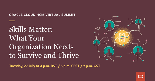 KerryNutley's tweet photo. Join Oracle`s virtual summit on 27 July to find out how #HR leaders can plan for long-term growth by leveraging the existing skills of their workforce. Register now: https://t.co/VK6BLzGWjt https://t.co/VDtOArntJZ