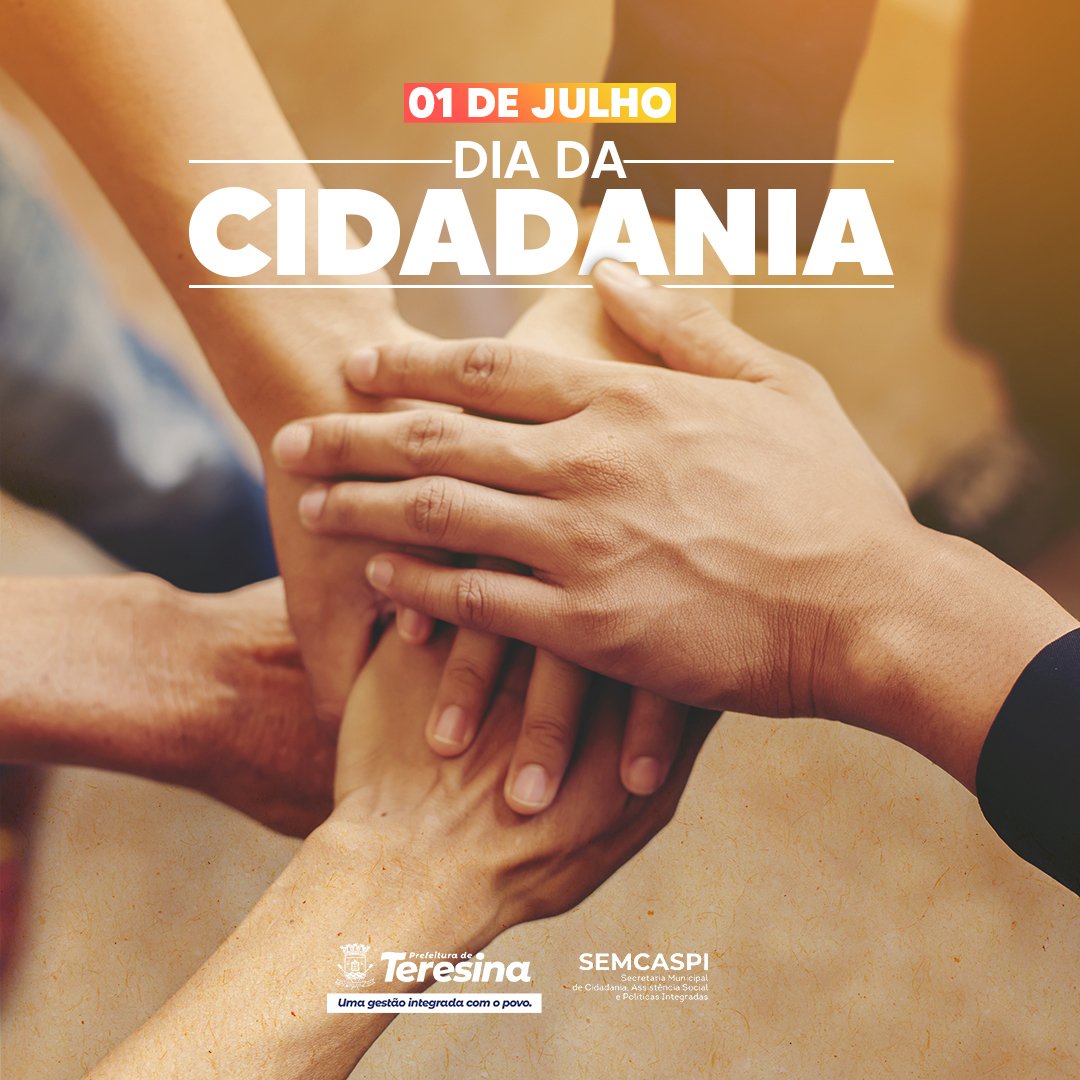 semcaspi's tweet photo. A data de hoje é para lembrar nossos direitos e deveres enquanto cidadãos. Exercer a CIDADANIA é lutar e unir forças pelo que é justo. Feliz dia! https://t.co/puKPHyQTC6