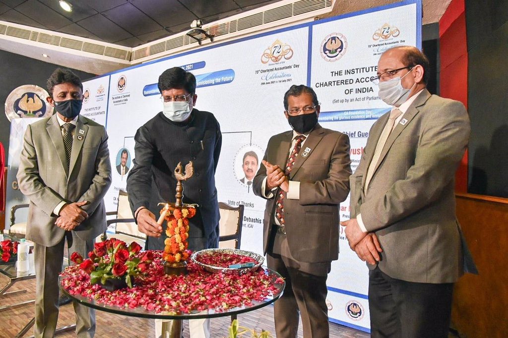 Addressed the Chartered Accountants’ fraternity on the occasion of #CADay2021

For all of us, @TheICAI reflects:

- Integrity 
- Commitment 
- Accountability 
- Intellect