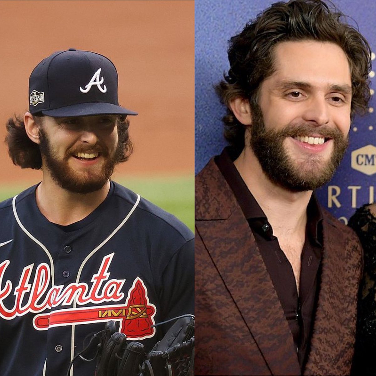Hey <a href="/ian_anderson15/">Ian Anderson</a> has anyone ever told you that you and <a href="/ThomasRhett/">Thomas Rhett</a> could be twins? 👀😅
