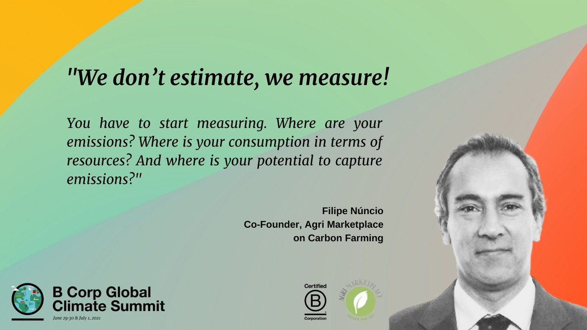 Earlier today, Filipe Núncio, co-founder of Certified B Corporation <a href="/AgriMarketplace/">Agri Marketplace</a>, talked about #CarbonFarming at the B Corp Global Climate Summit. 

Listen to the full talk here: youtu.be/_ht7owpJkEk
