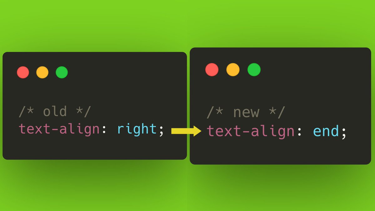 The new #CSS way to use the 'text-align' property (works according to the 'direction' property) * Works in all upgradable browsers