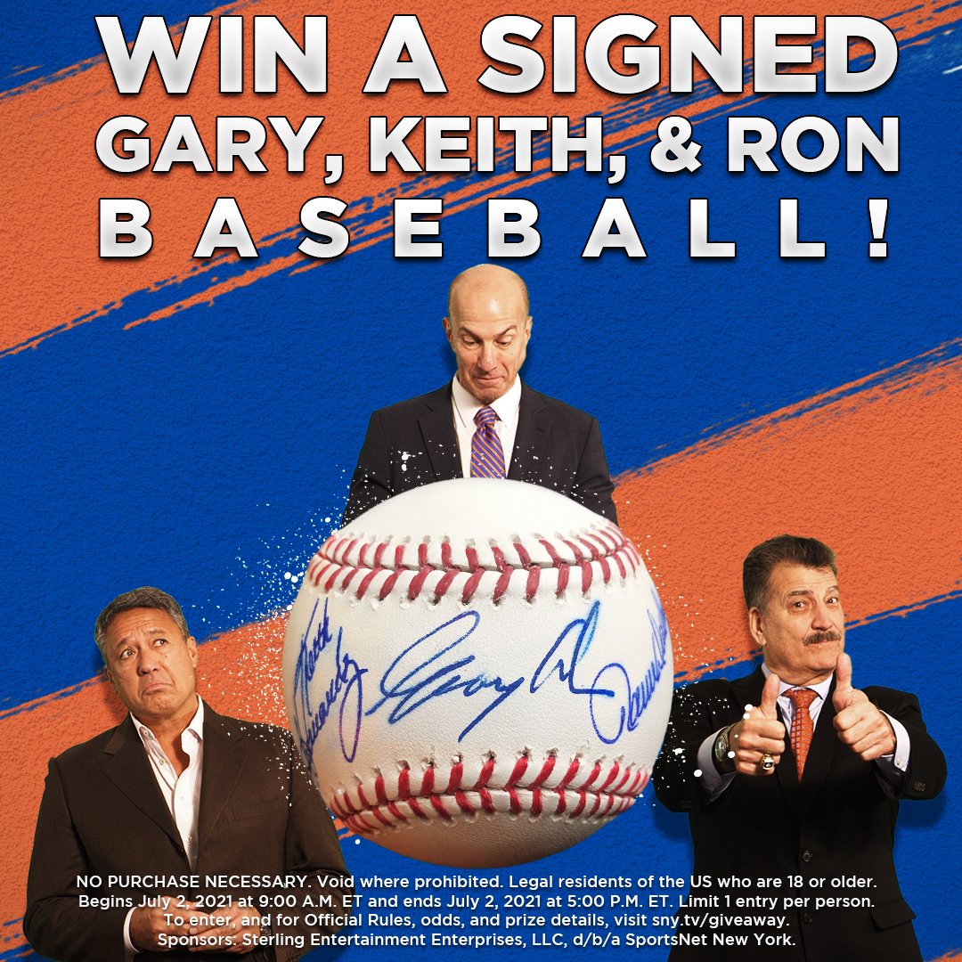 SNYtv's tweet image. The Mets take on the Yankees in Subway Series action tonight on SNY.

🚨 RETWEET 🚨 this post for a chance to win a baseball signed by Gary, Keith, and Ron, the best booth in the game!

Coverage begins tonight at 6:30 p.m. on SNY. 🚇