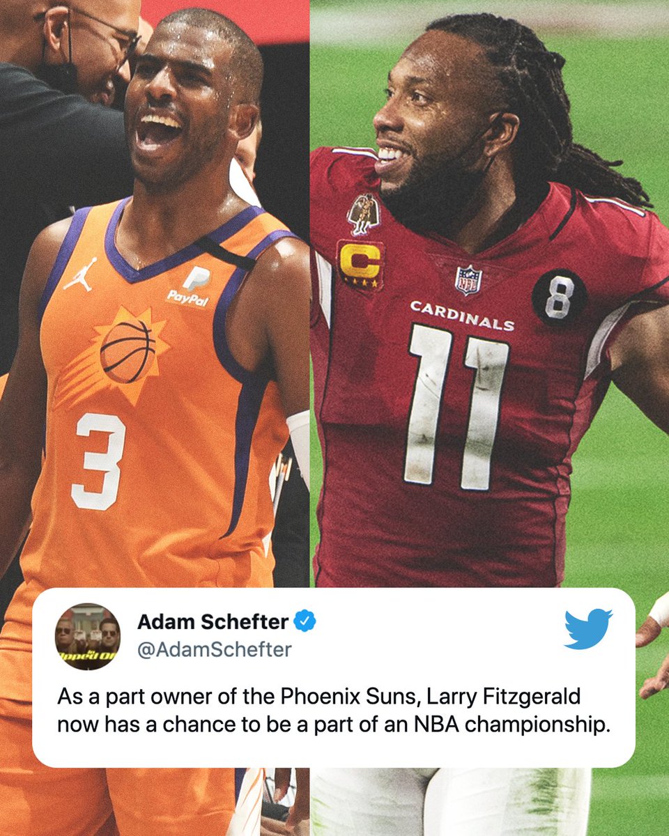 SportsCenter's tweet photo. Big ups @LarryFitzgerald 🤝

(h/t @AdamSchefter) https://t.co/8zup8tZouz